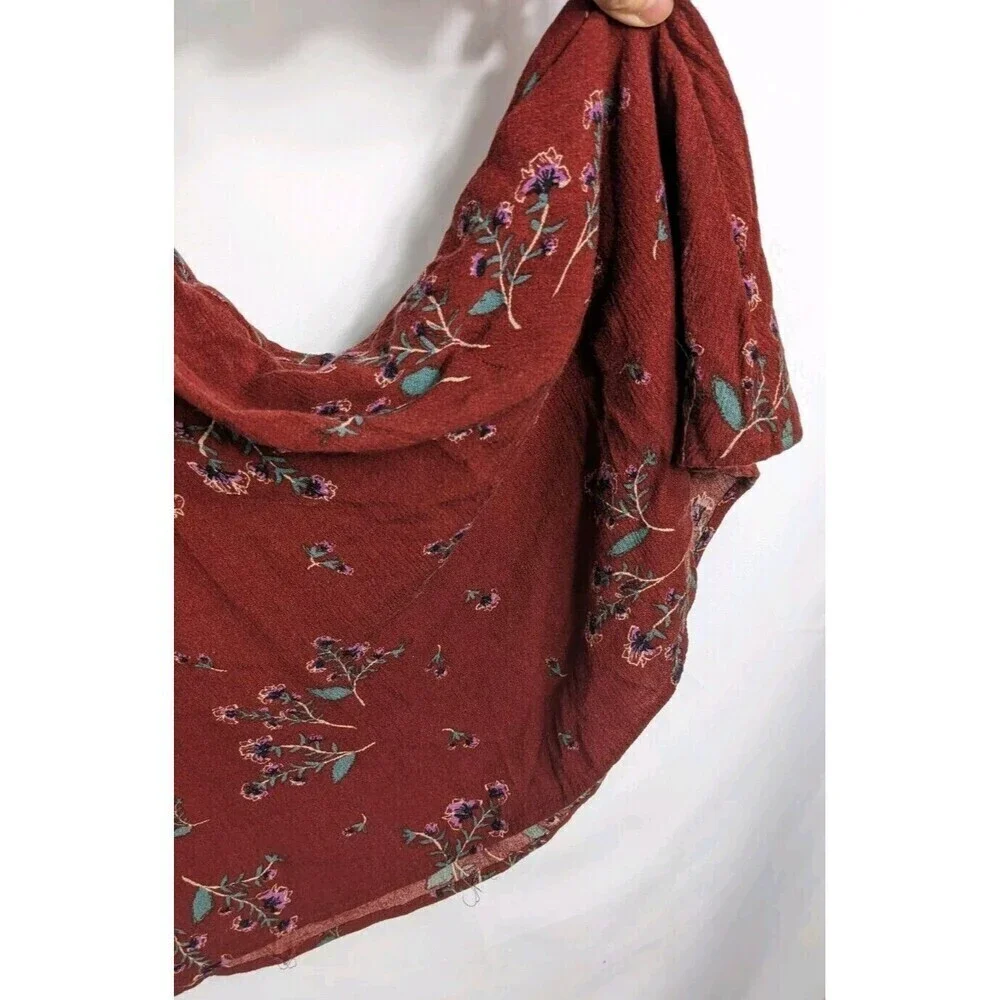 Free People Tree Swing Printed‎ Tunic Dress Crimson XS
